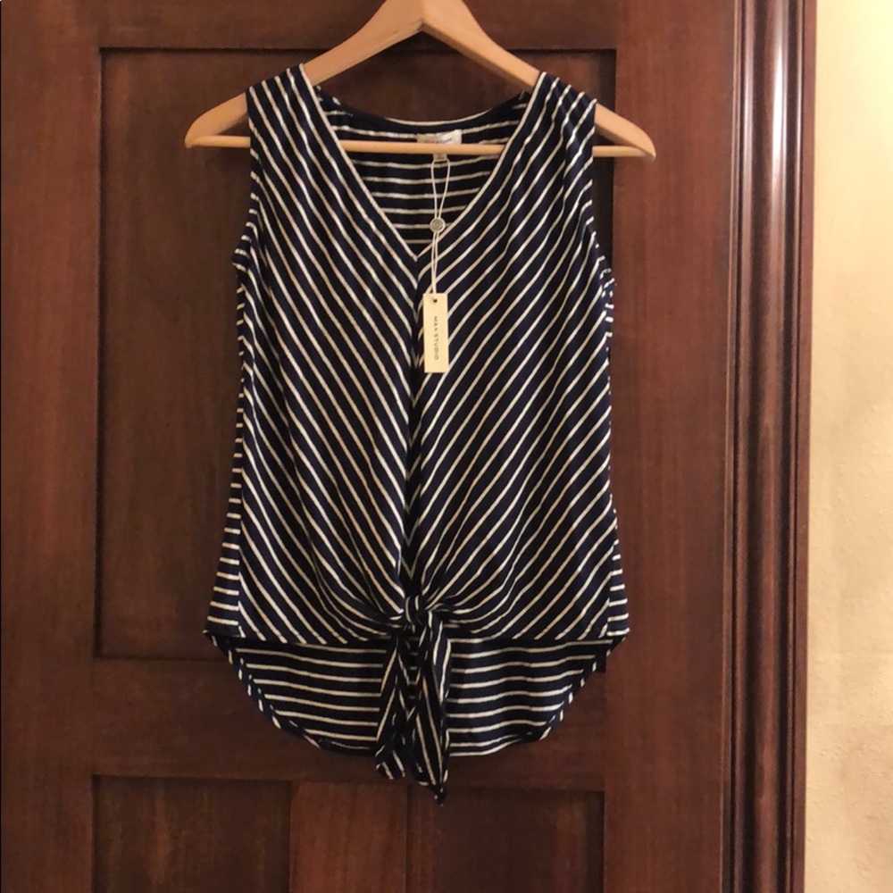 NWT Max Studio v-neck sleeveless top